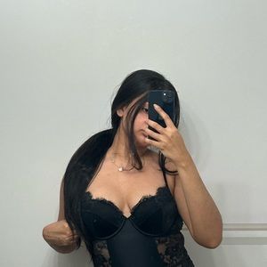 Victoria secret black lingerie body suit